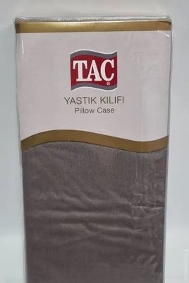Набір наволочок Tac сатин vizon кавові 50х70 см з 2 шт. 135731 фото