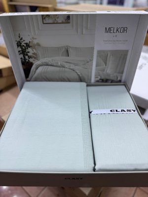 Постільна білизна Aran Clasy Ranforce Melkor V-9 євро з вишивкою 215952 фото