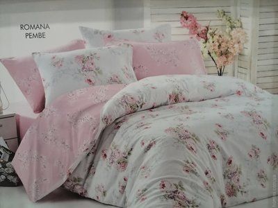 Постільна білизна Handy Ranforce Romana Pembe євро 115396 фото