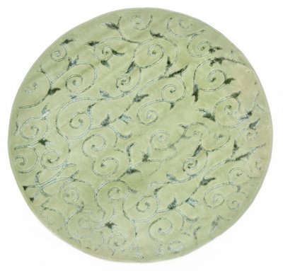 Килимок для ванной Arya Sarmasik зеленый круглый D-120 см. 47594 фото