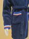 Халат підлітковий Zeron Welsoft 11-12 років, колір – синій 125352 фото 3