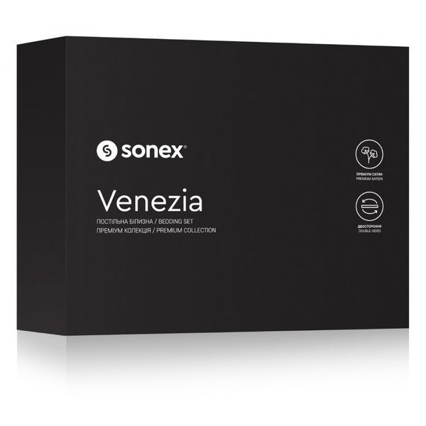 Постельное белье Sonex Venezia двустороннее сине-голубое двуспальное 210717 фото