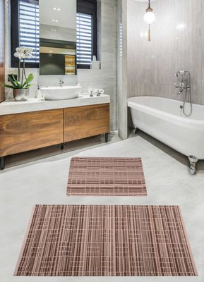 Набор ковриков для ванной комнаты Diva Parca Grey Beige 60x100+50x60 см 106745 фото