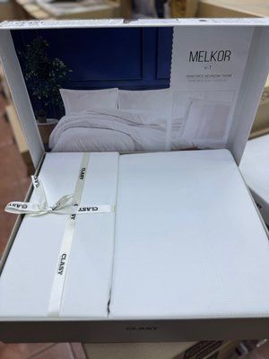 Постільна білизна Aran Clasy Ranforce Melkor V-1 євро з вишивкою 215953 фото