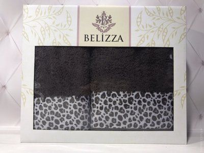 Набор махровых полотенец Belizza из 2 штук 50x90 см+70x140 см, модель 43 94448 фото