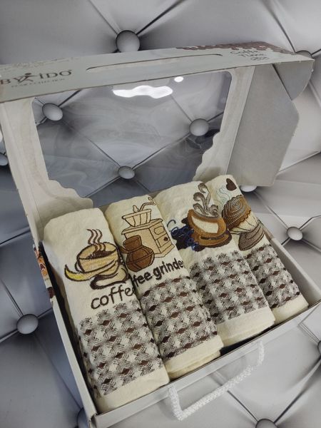 Набор вафельных полотенец для кухни By Ido из 4-х штук, модель 2 168138 фото
