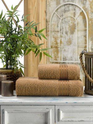 Набор махровых полотенец Zeron из 2-х штук 50x90 см + 70x140 см, модель 12 116894 фото