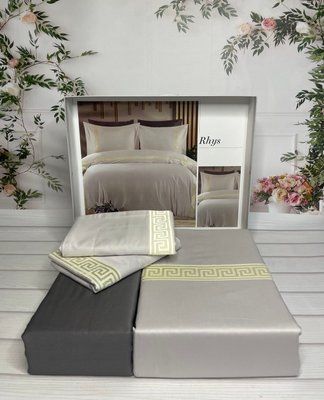 Постільна білизна Romeo Home Rhys сатин люкс євро з вишивкою 211507 фото