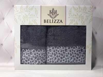 Набор махровых полотенец Belizza из 2 штук 50x90 см+70x140 см, модель 42 94447 фото