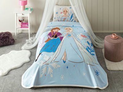 Постельное белье TAC Disney Frozen Femeli детский с покрывалом пике 208421 фото