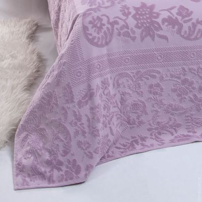 Простынь велюр/махра Belizza велюр 2, розовая 200x220 см., 550 г/м2 76124 фото