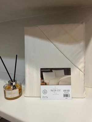 Постільна білизна Maiosn Dor Raye Elegante cream сатин страйп євро 212529 фото