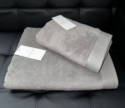 Набор махровых полотенец Maison dor Artemis из 2-х штук 50x100 см + 85x150 см светло-серое 211471 фото