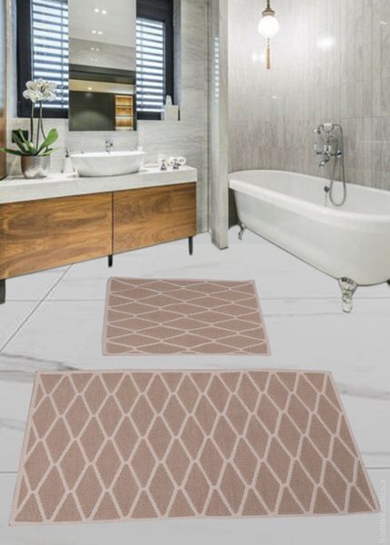 Набір килимків для ванної кімнати Diva Kidi Cappuccino 60x100+50x60 см 106458 фото