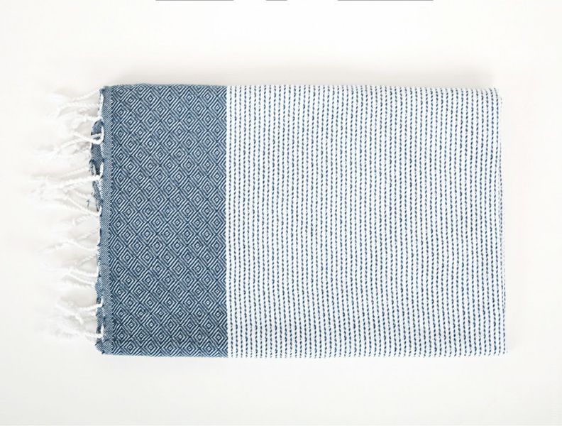 Рушник пляжний Irya Alaz mavi блакитний 90x170 см 62028 фото