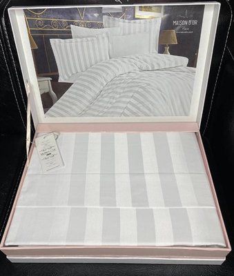 Постільна білизна Maison D'or Fous Linens white бамбук білий євро 200682 фото