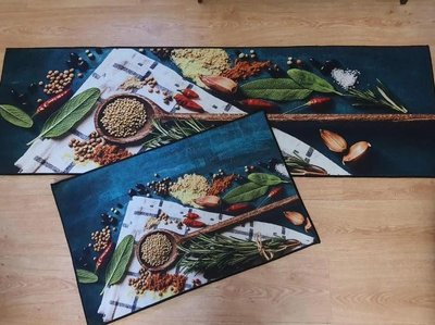 Набір килимків для кухні Homytex з 2-х штук 50x80+50x160 см, модель 04 160789 фото
