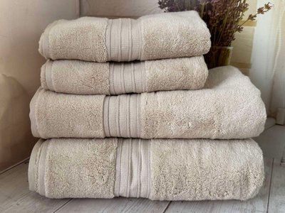 Набор махровых полотенец Турция 50&times;80 см из 2-х штук, 75х145 см из 2-х штук, модель 9 212895 фото