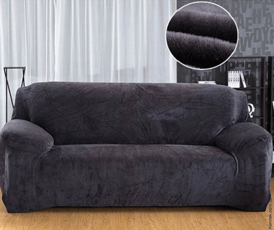 Чехол на двухместный диван HomyTex замша. 96281 фото