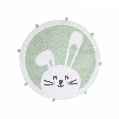 Килимок дитяча Irya - Bunny mint ментоловий 110х110 см 113958 фото