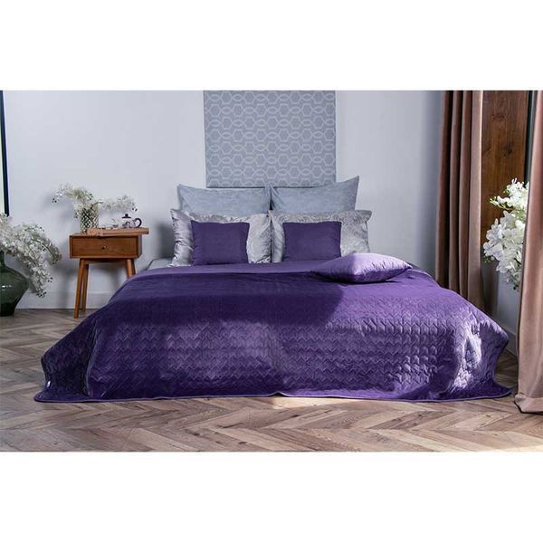 Декоративное покрывало Руно VeLour 180x220 см Violet 121819 фото