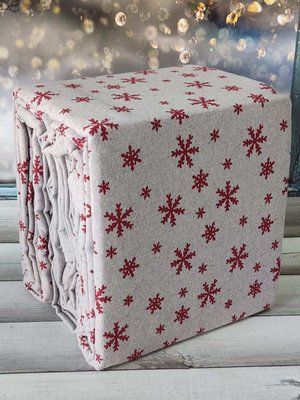 Постільна білизна Cotton Collection Сніжинки полуторні 175614 фото