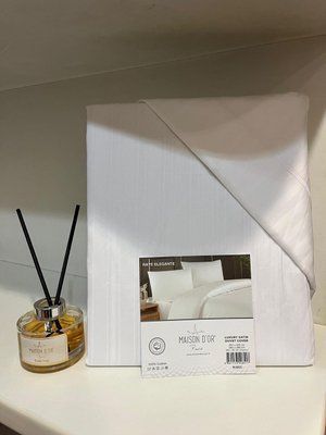 Постільна білизна Maiosn Dor Raye Elegante white сатин страйп євро 212531 фото