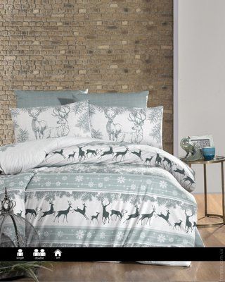 Постільна білизна First Choice Deer dark green євро 133327 фото