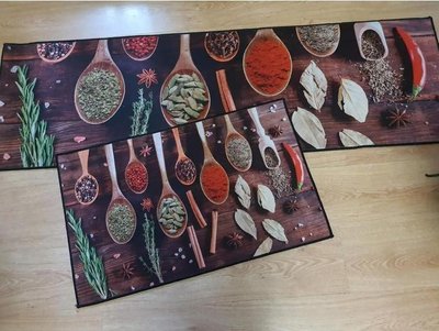 Набір килимків для кухні Homytex з 2-х штук 50x80+50x160 см, модель 05 160790 фото