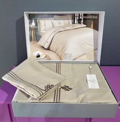 Постільна білизна Maison D'or Maison Deluxe бежева євро 180438 фото
