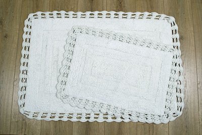 Набір килимків для ванної Irya Debra yesil зелений 40x60 см + 60x90 см 61682 фото