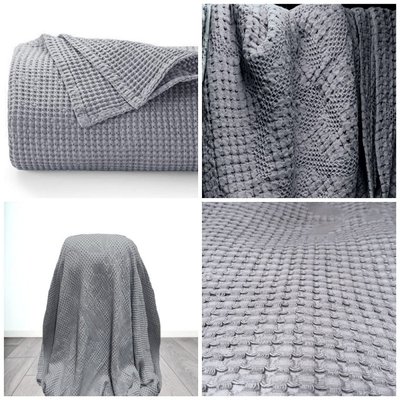 Плед Home Textile Soft grey Cotton 160x210 см 112337 фото