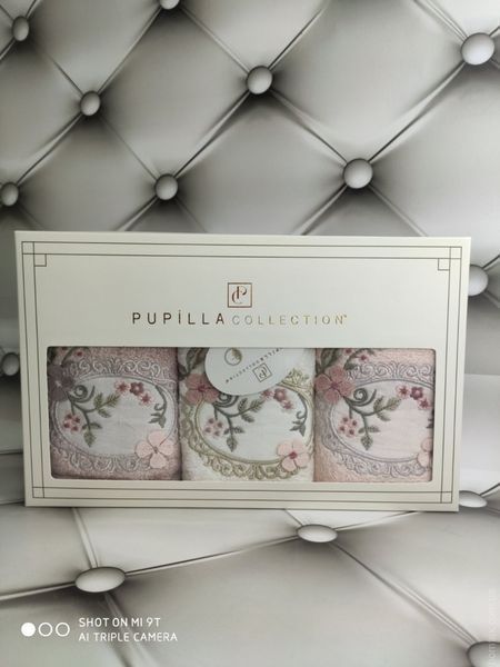 Набор махровых полотенец Pupilla из 3-х штук 30x50 см, модель 1 118619 фото