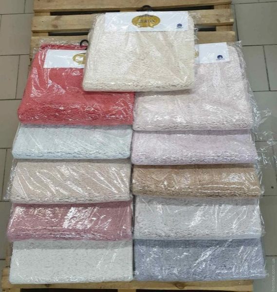 Набор ковриков Zeron Tafting 50x60 см, 60x100 см, бордовый. 118764 фото