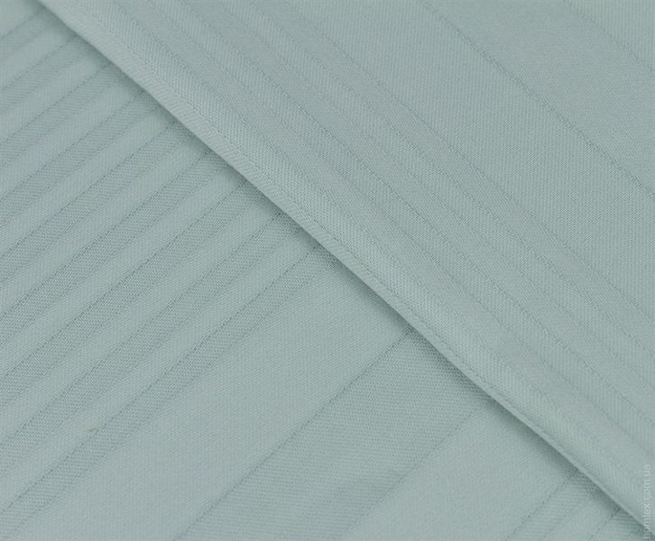 Постільна білизна Hobby Exclusive Sateen Diamond Stripe м'ята з наволочками 50х70 та 70х70 см євро. 59555 фото