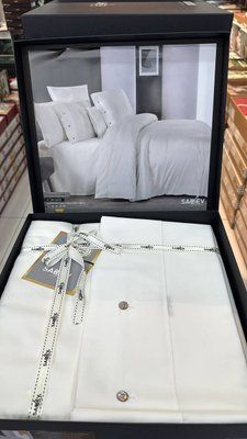 Постільна білизна Sarev Monochrome off white сатин люкс євро 215685 фото