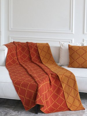 Плед La Modno Diamond Orange-Mustard 150x200 см 115751 фото