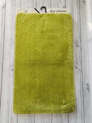 Набір килимків для ванної Alessa 50x60 см + 60х100 см однотонний оливковий. 112787 фото