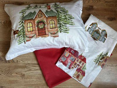Постільна білизна TAC Santa євро 67893 фото