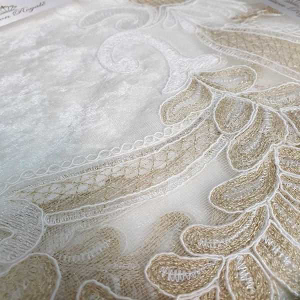 Скатертина прямокутна Zeron Flora Krem 160х220 см 118520 фото