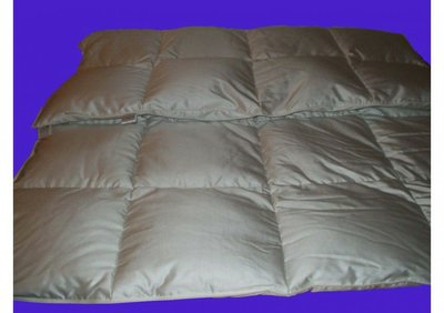 Одеяло IGLEN 100% пух климат-комфорт облегченное 140х205 см. 17561 фото