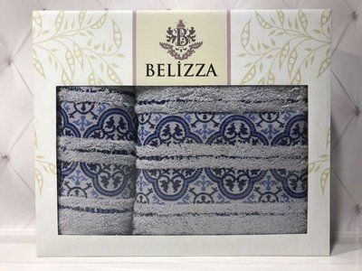 Набор махровых полотенец Belizza из 2 штук 50x90 см+70x140 см модель 37 94442 фото