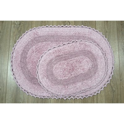 Набір килимків для ванної Irya Vermont g.kurusu пудра 40x60 см + 60x100 см 80609 фото