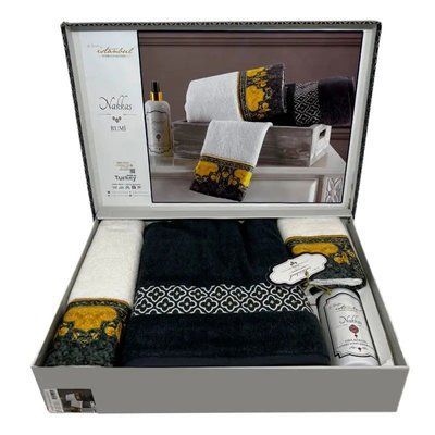 Набор полотенец Istanbul RUMI из 3-х шт (30x50 см, 50x90 см, 80x150 см) 124085 фото