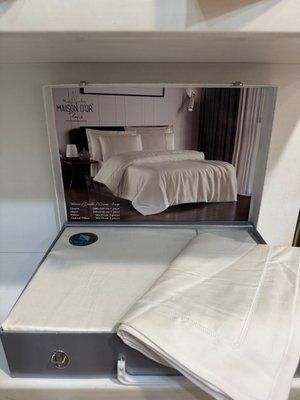 Постільна білизна Maison Dor Solenne cream-beige тенсель євро 211816 фото