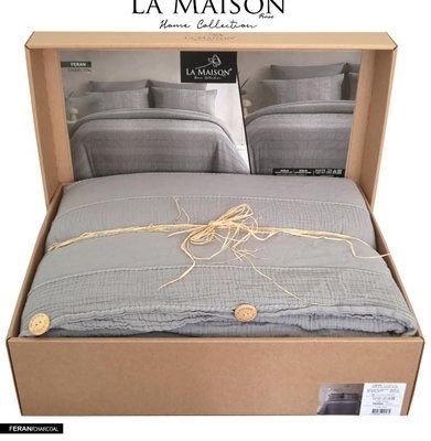 Постельное белье La Maison Feran Charcoal из муслина евро 209946 фото