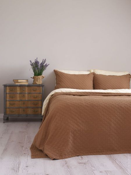 Покрывало с наволочками LIMASSO CAMBRIDGE WOOD SMOKE 180x240 см 111983 фото