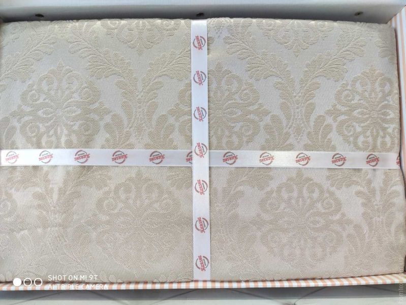 Покрывало жаккардовое Karina Homme Meltem bej 250x260 см 114696 фото