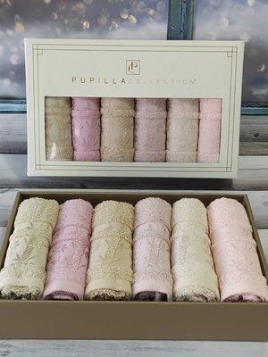 Набор бамбуковых полотенец для рук Pupilla Elitt из 6-х штук 30х50 см, модель 2 167909 фото