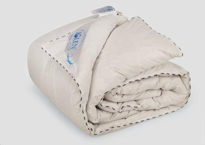 Одеяло IGLEN 100% коссетный пух климат-комфорт облегченное 160х215 см. 17559 фото